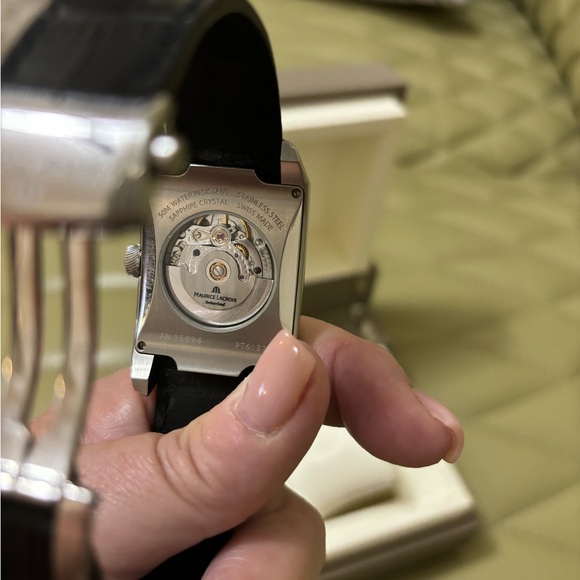 Maurice Lacroix “Pontos Rectangular Day Date” wristwatch. Serial # AN15094 - Picture 4 of 6